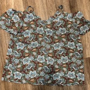 Open shoulder blouse